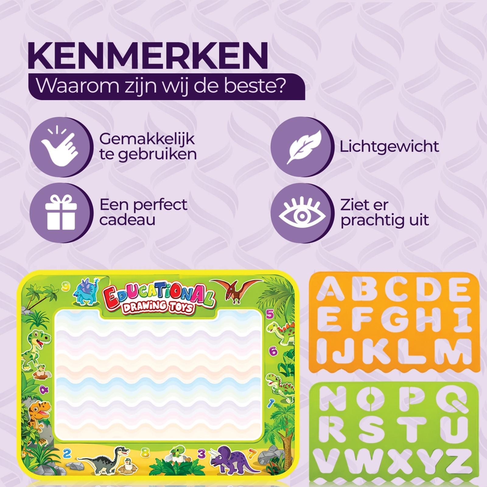 AUREVINTA® Water Tekenmat voor Kinderen