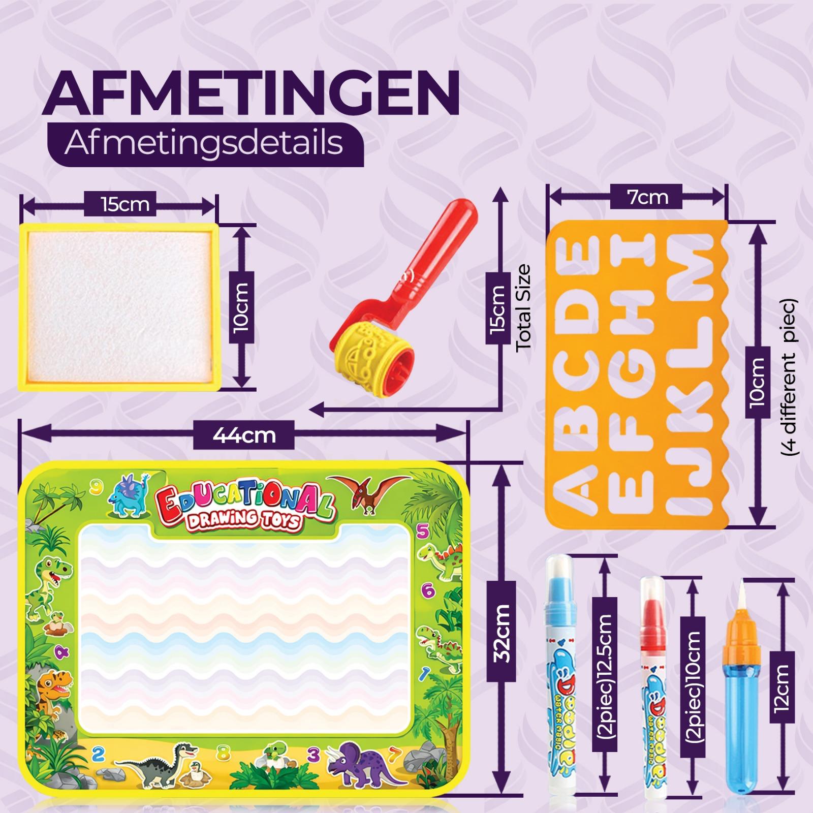 AUREVINTA® Water Tekenmat voor Kinderen
