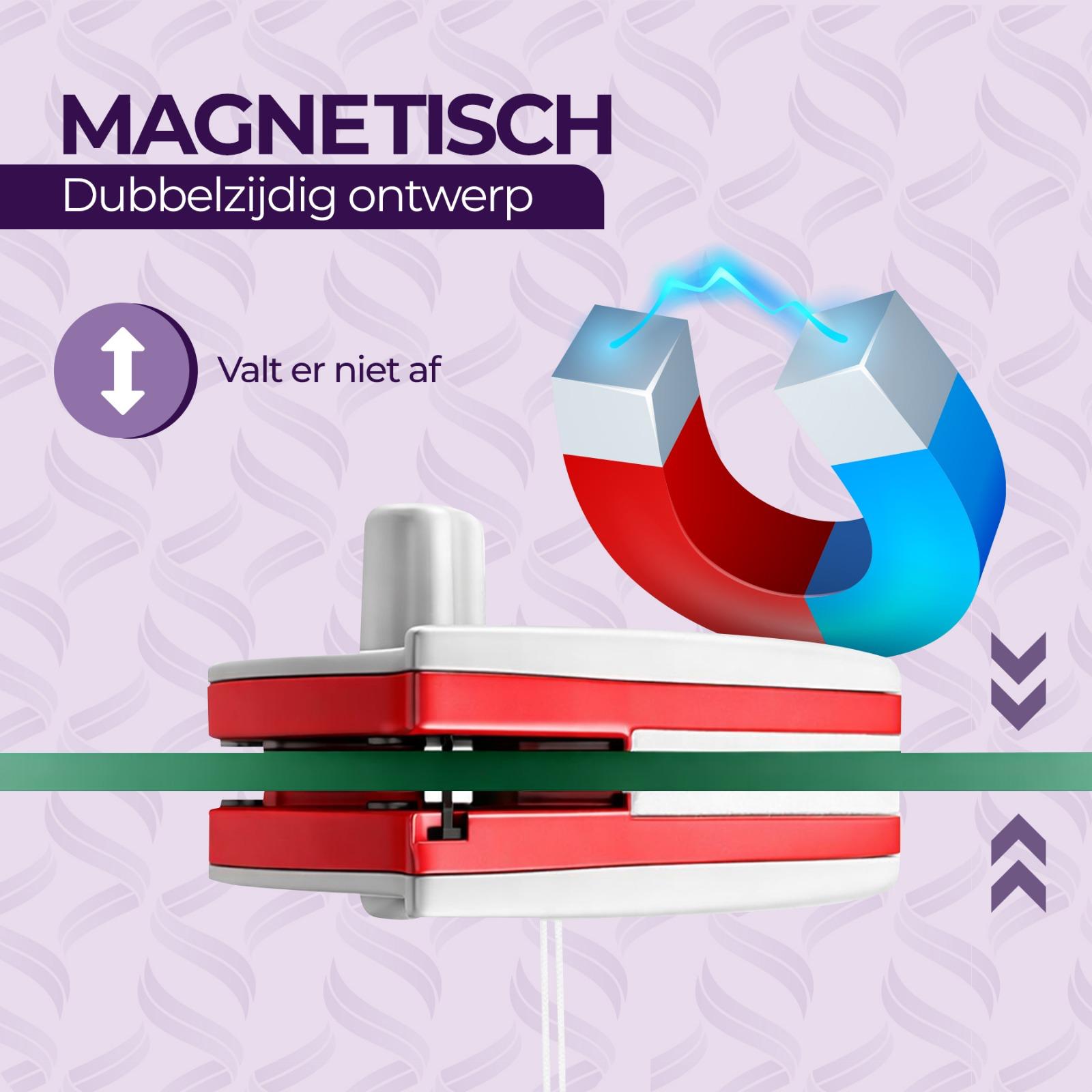 AUREVINTA® Magnetische Raamwisser Dubbelzijdig