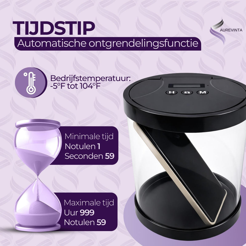 AUREVINTA® Telefoonkluis met Timer