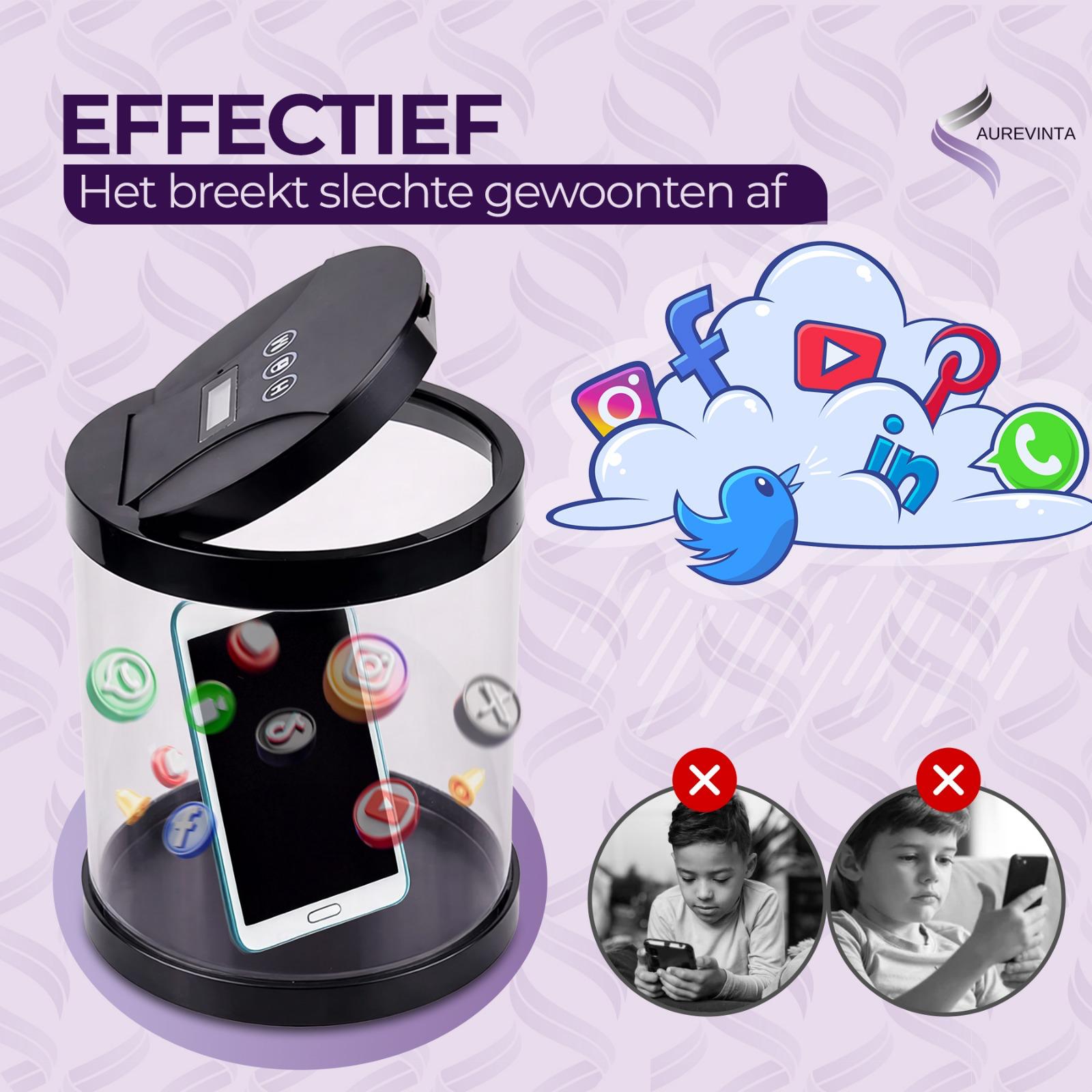 AUREVINTA® Telefoonkluis met Timer